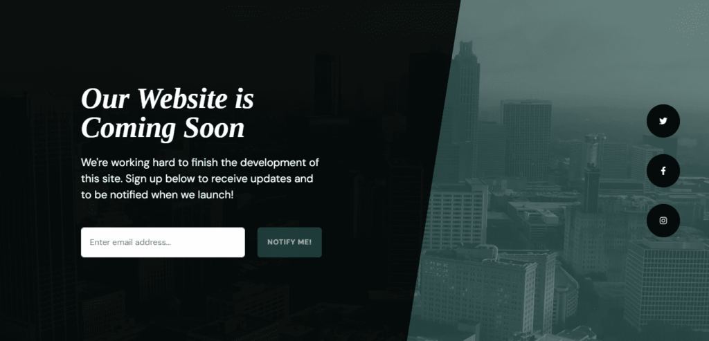 Website Under Construction html bootstrap template free